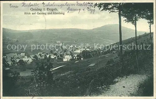 Geising Erzgebirge mit Altenberg Kat. Geising Osterzgebirge