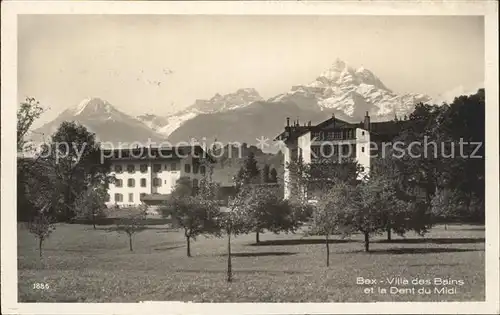 Bex VD Ville des Bains et la Dent du Midi Kat. Bex