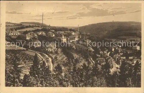 Bad Gottleuba Berggiesshuebel Heilstaette mit Stadtblick Kat. Bad Gottleuba Berggiesshuebel