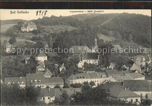 Bad Gottleuba Berggiesshuebel Stadtblick mit Berghotel Augustusberg Kat. Bad Gottleuba Berggiesshuebel