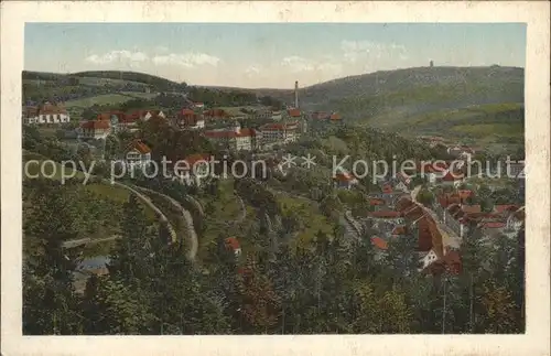 Bad Gottleuba Berggiesshuebel Heilstaette mit Stadt Kat. Bad Gottleuba Berggiesshuebel