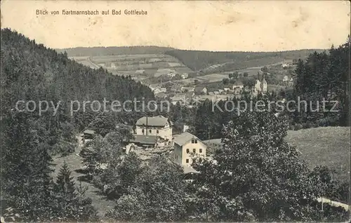 Bad Gottleuba Berggiesshuebel Blick von Hartmannsbach Kat. Bad Gottleuba Berggiesshuebel