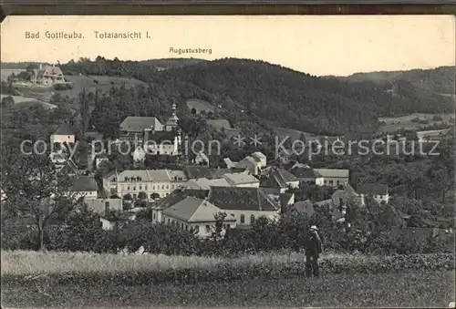 Bad Gottleuba Berggiesshuebel Panorama mit Augustusberg Kat. Bad Gottleuba Berggiesshuebel