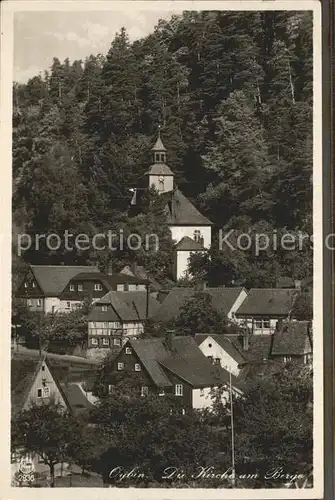 Oybin Kirche Teilansicht Kat. Kurort Oybin