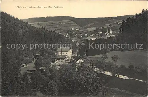 Bad Gottleuba Berggiesshuebel Blick von Hartmannsbach Kat. Bad Gottleuba Berggiesshuebel