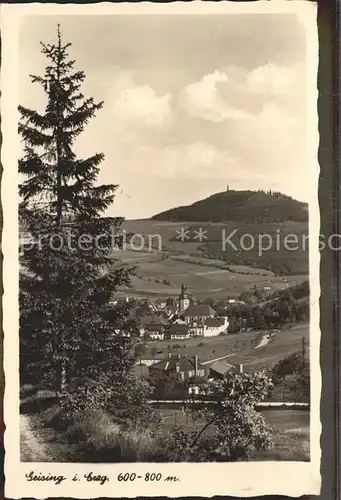 Geising Erzgebirge Dorfansicht Kat. Geising Osterzgebirge