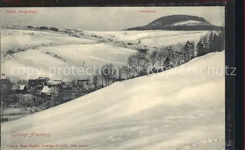 Geising Erzgebirge Winter Kat. Geising Osterzgebirge