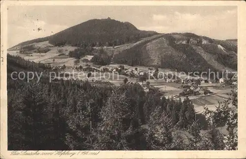 Waltersdorf Zittau Blick zur Lausche vom Hofeberg Kat. Grossschoenau Sachsen