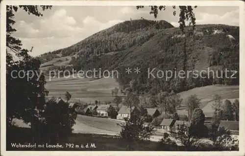 Waltersdorf Zittau mit Lausche Kat. Grossschoenau Sachsen