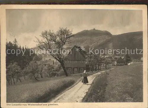 Waltersdorf Zittau mit Lausche Kat. Grossschoenau Sachsen