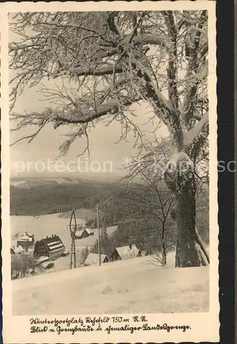 Rehefeld Zaunhaus Grenzbaude mit ehem Landesgrenze Kat. Altenberg