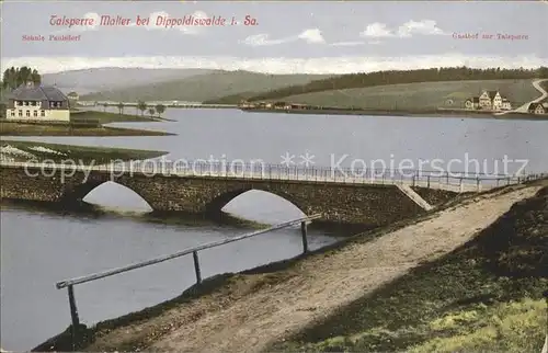 Dippoldiswalde Osterzgebirge Talsperre Malter Gasthof zur Talsperre Kat. Dippoldiswalde