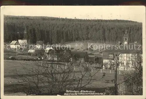 Falkenhain Altenberg Erzgebirge Dorfansicht Kat. Altenberg