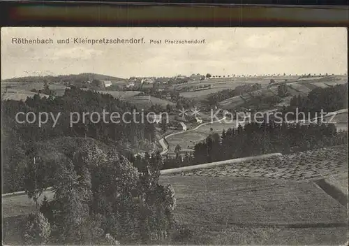 Pretzschendorf Roethenbach und Kleinpretzschendorf Kat. Pretzschendorf