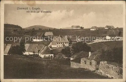 Zinnwald Georgenfeld Blick auf Wettinghoehe Kat. Altenberg