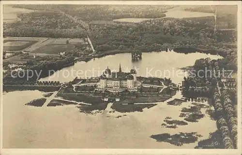 Moritzburg Sachsen Fliegeraufnahme Jagdschloss  Kat. Moritzburg Dresden