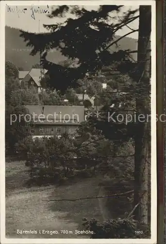 Baerenfels Erzgebirge Landheim der Altstaedter Hoehen Maedchenschule mit Deutscher Oberschule Kat. Altenberg