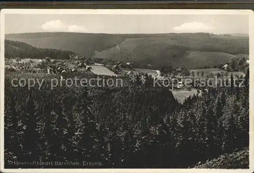 Baerenfels Erzgebirge Teilansicht Kat. Altenberg