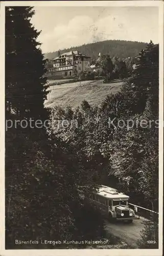 Baerenfels Erzgebirge Kurhaus Kaiserhof Kat. Altenberg