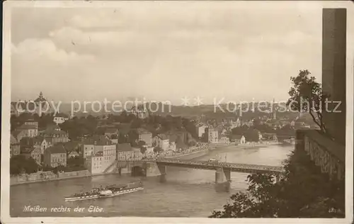 Meissen Elbe Sachsen Rechts der Elbe Kat. Meissen