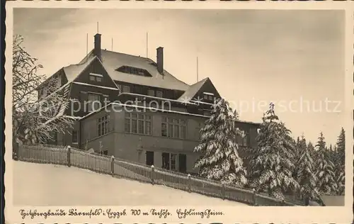 Baerenfels Erzgebirge Spitzbergbaude Kat. Altenberg