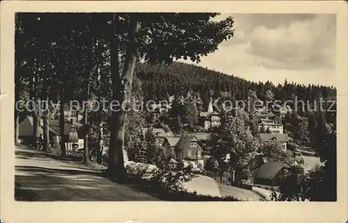 Baerenfels Erzgebirge Teilansicht Spitzberg Kat. Altenberg