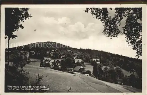 Baerenfels Erzgebirge Forsthaus Kat. Altenberg