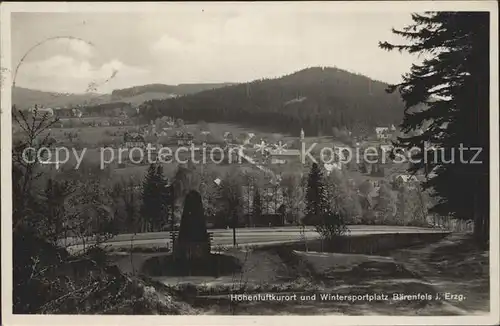 Baerenfels Erzgebirge Dorfansicht Kat. Altenberg