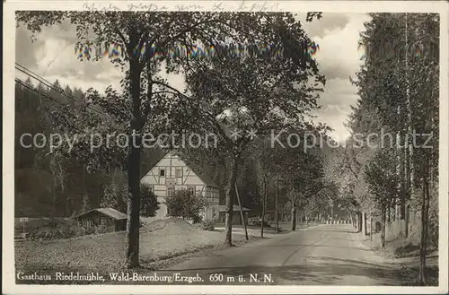 Waldbaerenburg Gasthaus Riedelmuehle Kat. Altenberg