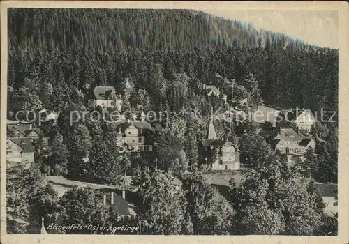 Baerenfels Erzgebirge Teilansicht Kat. Altenberg