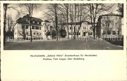 Liegau Augustusbad Herzheilstaette Schoene Hoehe Kat. Radeberg