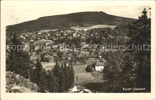 Jonsdorf Blick von der Sprungschanze Kat. Kurort Jonsdorf