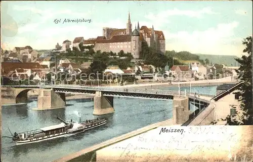 Meissen Elbe Sachsen Albrechtsburg Kat. Meissen