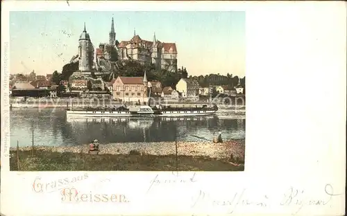 Meissen Elbe Sachsen Albrechtsburg Kat. Meissen