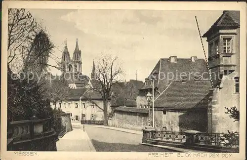 Meissen Elbe Sachsen Freiheit Blick nach dem Dom Kat. Meissen