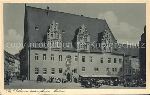 Meissen Elbe Sachsen Rathaus Kat. Meissen