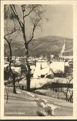 Jonsdorf Schnee Kat. Kurort Jonsdorf