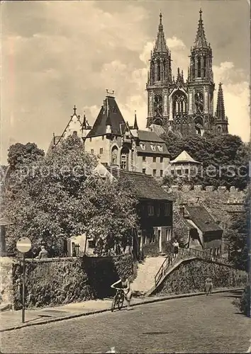 Meissen Elbe Sachsen Hohlweg Kat. Meissen