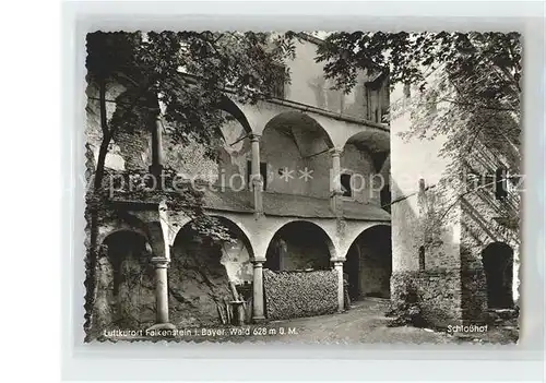 Falkenstein Oberpfalz Schlosshof Luftkurort Kat. Falkenstein