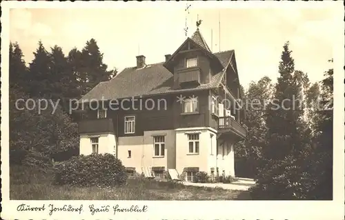 Jonsdorf Haus Fernblick Zittauer Gebirge Silesia Karte Nr 6993 Kat. Kurort Jonsdorf