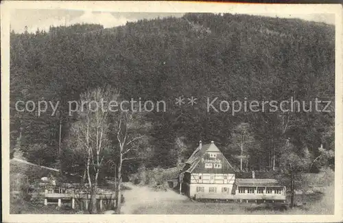 Oberpoebel Gaststaette Fremdenhof Putzmuehle Kat. Schmiedeberg Osterzgebirge