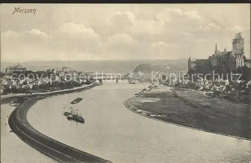 Meissen Elbe Sachsen Partie an der Elbe Kat. Meissen