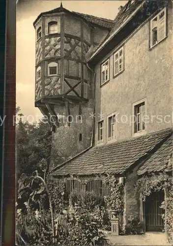 Meissen Elbe Sachsen Erker am Jahn schen Haus Kat. Meissen