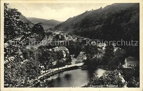 Tharandt Panorama Badetal Schlossteich Kat. Tharandt