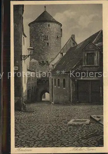 Bautzen Nikolaiturm Torbogen Serie Deutsche Heimatbilder Kupfertiefdruck Kat. Bautzen