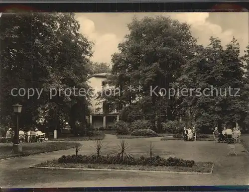 Kreischa Parkanlage am Wismut Sanatorium Kat. Kreischa Dresden