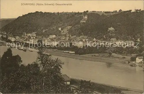 Schandau Bad Ortsansicht Kat. Bad Schandau