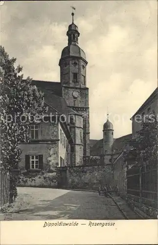 Dippoldiswalde Osterzgebirge Rosengasse Kat. Dippoldiswalde