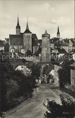 Bautzen Kirche Ortsansicht Kat. Bautzen