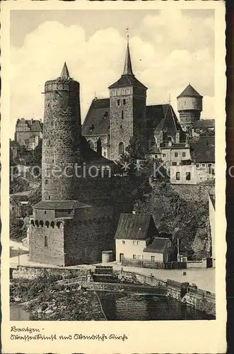 Bautzen Wasserkunst Wendische Kirche Kat. Bautzen